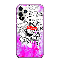 Чехол iPhone 11 Pro матовый LIL PEEP, цвет: 3D-фиолетовый