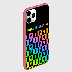 Чехол iPhone 11 Pro матовый BILLIE EILISH, цвет: 3D-малиновый — фото 2