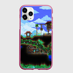 Чехол iPhone 11 Pro матовый TERRARIA EXCLUSIVE, цвет: 3D-малиновый