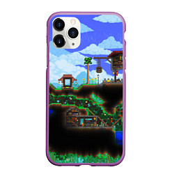 Чехол iPhone 11 Pro матовый TERRARIA EXCLUSIVE, цвет: 3D-фиолетовый