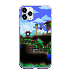 Чехол iPhone 11 Pro матовый TERRARIA EXCLUSIVE, цвет: 3D-светло-сиреневый