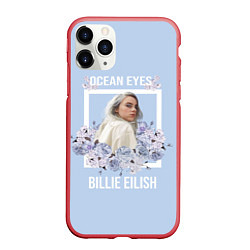 Чехол iPhone 11 Pro матовый Billie Eilish, цвет: 3D-красный