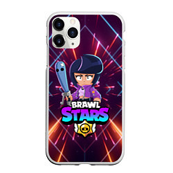 Чехол iPhone 11 Pro матовый BRAWL STARS BIBI, цвет: 3D-белый