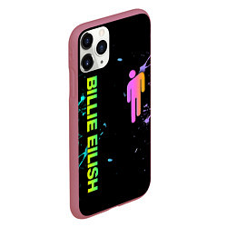 Чехол iPhone 11 Pro матовый BILLIE EILISH, цвет: 3D-малиновый — фото 2