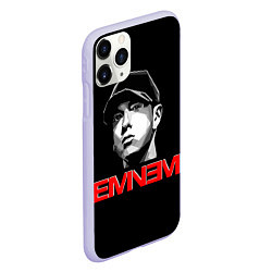 Чехол iPhone 11 Pro матовый Eminem, цвет: 3D-светло-сиреневый — фото 2