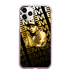 Чехол iPhone 11 Pro матовый Eminem, цвет: 3D-розовый