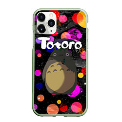 Чехол iPhone 11 Pro матовый Totoro, цвет: 3D-салатовый