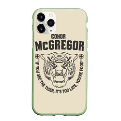 Чехол iPhone 11 Pro матовый Conor McGregor, цвет: 3D-салатовый