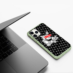 Чехол iPhone 11 Pro матовый LiL PEEP, цвет: 3D-салатовый — фото 2