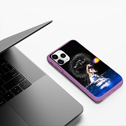 Чехол iPhone 11 Pro матовый Water polo, цвет: 3D-фиолетовый — фото 2