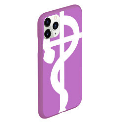 Чехол iPhone 11 Pro матовый Стальной алхимик, цвет: 3D-фиолетовый — фото 2