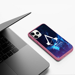 Чехол iPhone 11 Pro матовый Assassin’s Creed, цвет: 3D-малиновый — фото 2