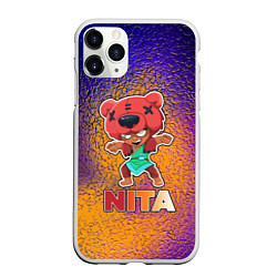 Чехол iPhone 11 Pro матовый Brawl Stars Nita, цвет: 3D-белый