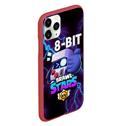 Чехол iPhone 11 Pro матовый Brawl Stars 8-BIT, цвет: 3D-красный — фото 2