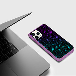 Чехол iPhone 11 Pro матовый PORTAL, цвет: 3D-фиолетовый — фото 2