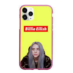 Чехол iPhone 11 Pro матовый BILLIE EILISH, цвет: 3D-малиновый