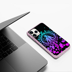 Чехол iPhone 11 Pro матовый PUBG, цвет: 3D-розовый — фото 2