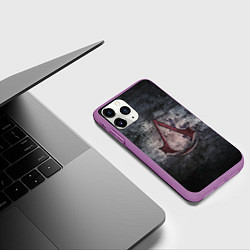 Чехол iPhone 11 Pro матовый Assassin’s Creed, цвет: 3D-фиолетовый — фото 2
