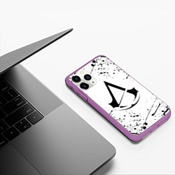 Чехол iPhone 11 Pro матовый ASSASSINS CREED, цвет: 3D-фиолетовый — фото 2