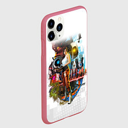 Чехол iPhone 11 Pro матовый PORTAL, цвет: 3D-малиновый — фото 2