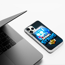 Чехол iPhone 11 Pro матовый BRAWL STARS 8 BIT, цвет: 3D-белый — фото 2