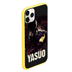 Чехол iPhone 11 Pro матовый Yasuo, цвет: 3D-желтый — фото 2