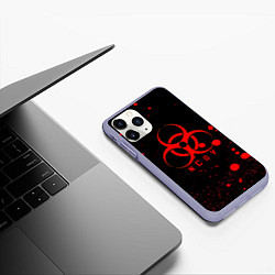 Чехол iPhone 11 Pro матовый NCoV, цвет: 3D-светло-сиреневый — фото 2