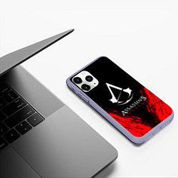 Чехол iPhone 11 Pro матовый Assassin’s Creed, цвет: 3D-светло-сиреневый — фото 2