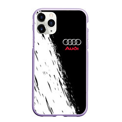 Чехол iPhone 11 Pro матовый AUDI, цвет: 3D-светло-сиреневый