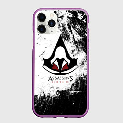 Чехол iPhone 11 Pro матовый Assasin's creed, цвет: 3D-фиолетовый