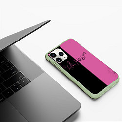Чехол iPhone 11 Pro матовый LIL PEEP, цвет: 3D-салатовый — фото 2