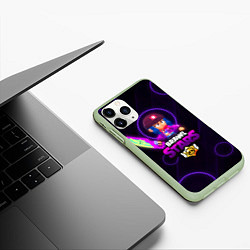 Чехол iPhone 11 Pro матовый Brawl Stars Heroine Bibi, цвет: 3D-салатовый — фото 2