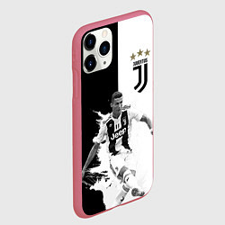 Чехол iPhone 11 Pro матовый Cristiano Ronaldo, цвет: 3D-малиновый — фото 2