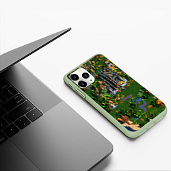 Чехол iPhone 11 Pro матовый Heroes of Might and Magic, цвет: 3D-салатовый — фото 2