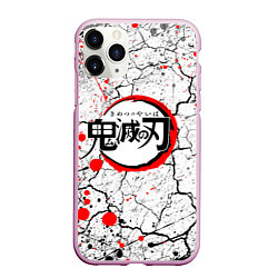 Чехол iPhone 11 Pro матовый KIMETSU NO YAIBA, цвет: 3D-розовый