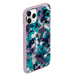 Чехол iPhone 11 Pro матовый Камуфляж: ледяной, цвет: 3D-розовый — фото 2