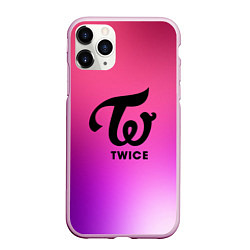 Чехол iPhone 11 Pro матовый TWICE, цвет: 3D-розовый