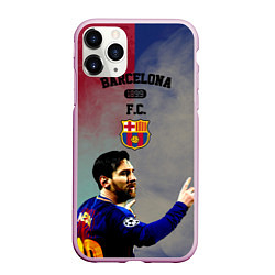 Чехол iPhone 11 Pro матовый Messi, цвет: 3D-розовый