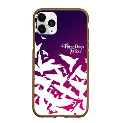 Чехол iPhone 11 Pro матовый Three Days Grace, цвет: 3D-коричневый