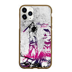 Чехол iPhone 11 Pro матовый Three Days Grace, цвет: 3D-коричневый