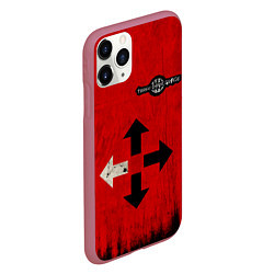 Чехол iPhone 11 Pro матовый THREE DAYS GRACE RED, цвет: 3D-малиновый — фото 2