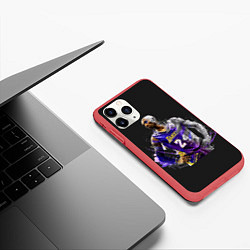 Чехол iPhone 11 Pro матовый Kobe Bryant, цвет: 3D-красный — фото 2