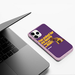 Чехол iPhone 11 Pro матовый Kobe Bryant, цвет: 3D-розовый — фото 2