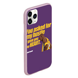 Чехол iPhone 11 Pro матовый Kobe Bryant, цвет: 3D-розовый — фото 2