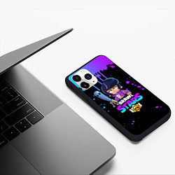 Чехол iPhone 11 Pro матовый BRAWL STARS BIBI, цвет: 3D-черный — фото 2