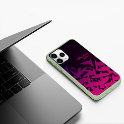 Чехол iPhone 11 Pro матовый Three Days Grace, цвет: 3D-салатовый — фото 2