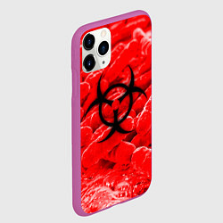 Чехол iPhone 11 Pro матовый PLAGUE INCBIOHAZARD, цвет: 3D-фиолетовый — фото 2