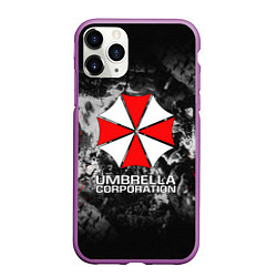 Чехол iPhone 11 Pro матовый UMBRELLA CORP, цвет: 3D-фиолетовый