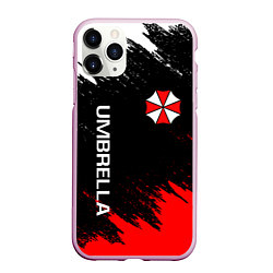 Чехол iPhone 11 Pro матовый UMBRELLA CORP, цвет: 3D-розовый