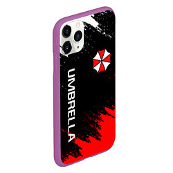 Чехол iPhone 11 Pro матовый UMBRELLA CORP, цвет: 3D-фиолетовый — фото 2